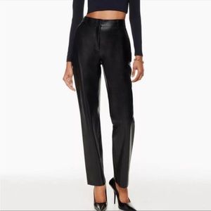ARITZIA Babaton Command Vegan Leather Pants - size 8